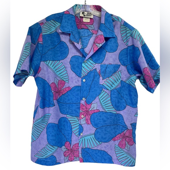 Hilo Hattie Other - Hilo Hattie Mens Sz XL Multicolored Hawaiian Button Up Shirt (R40) Vintage
